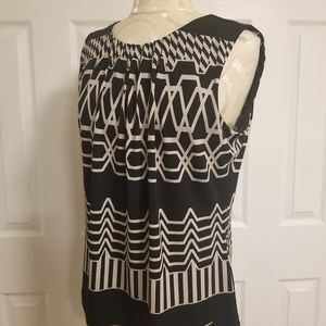 Calvin Klein Sleeveless Geometric Top - Size Large
